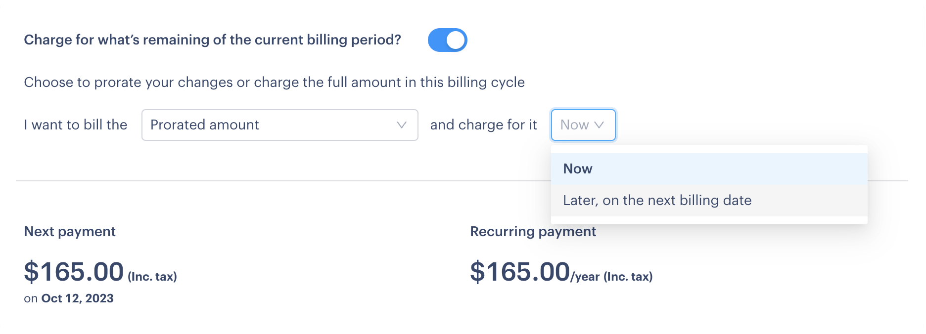 Screenshot of an invoice in Paddle